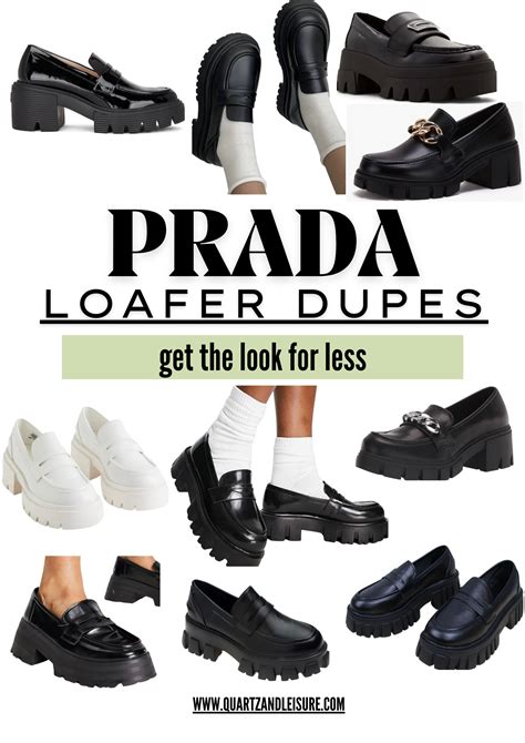 prada monolith loafers dupe|knock off prada sandals.